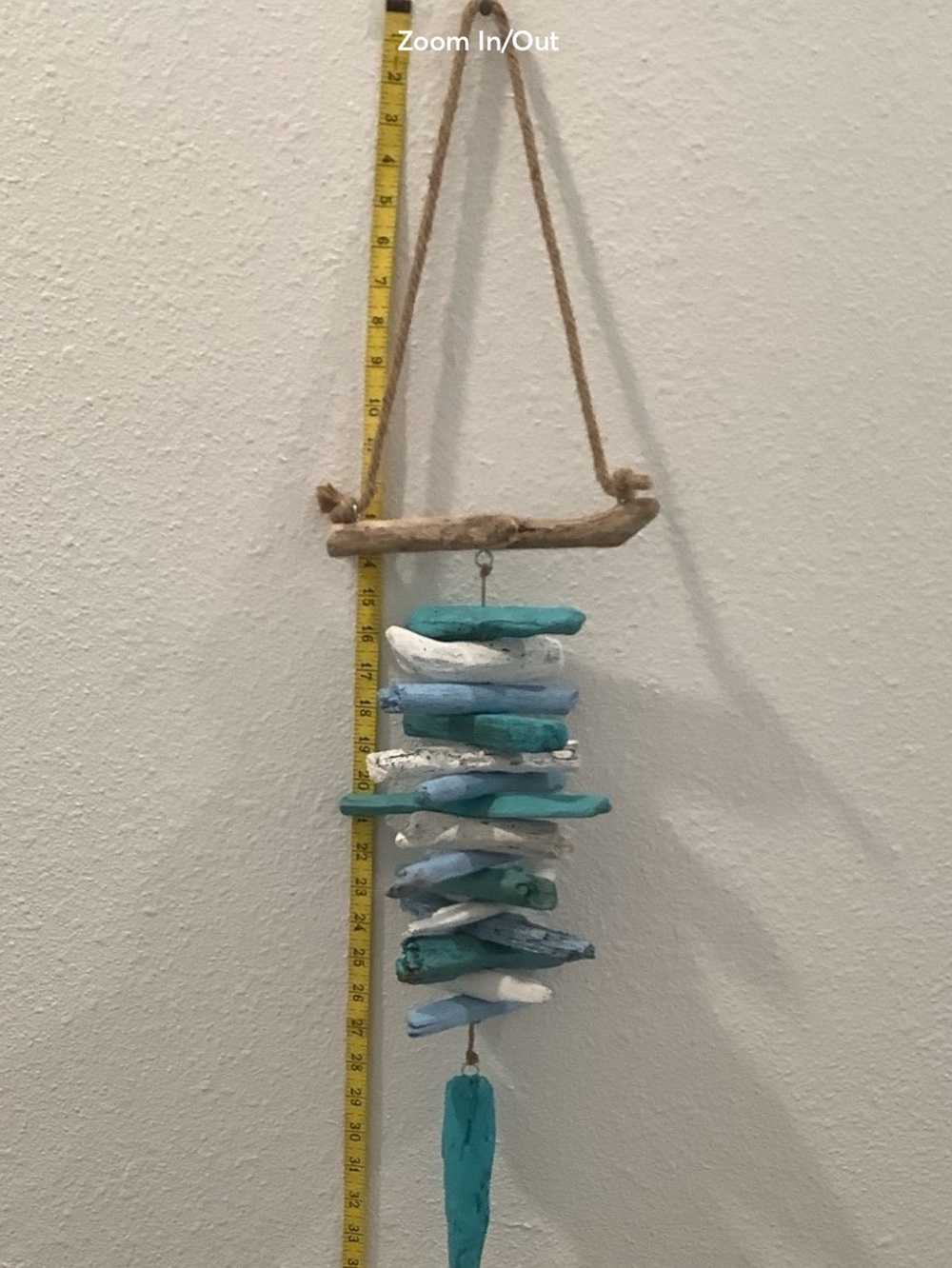 Driftwood Art, Painted Driftwood Mobile, Driftwood Coastal Decor - Picture 4 of 6